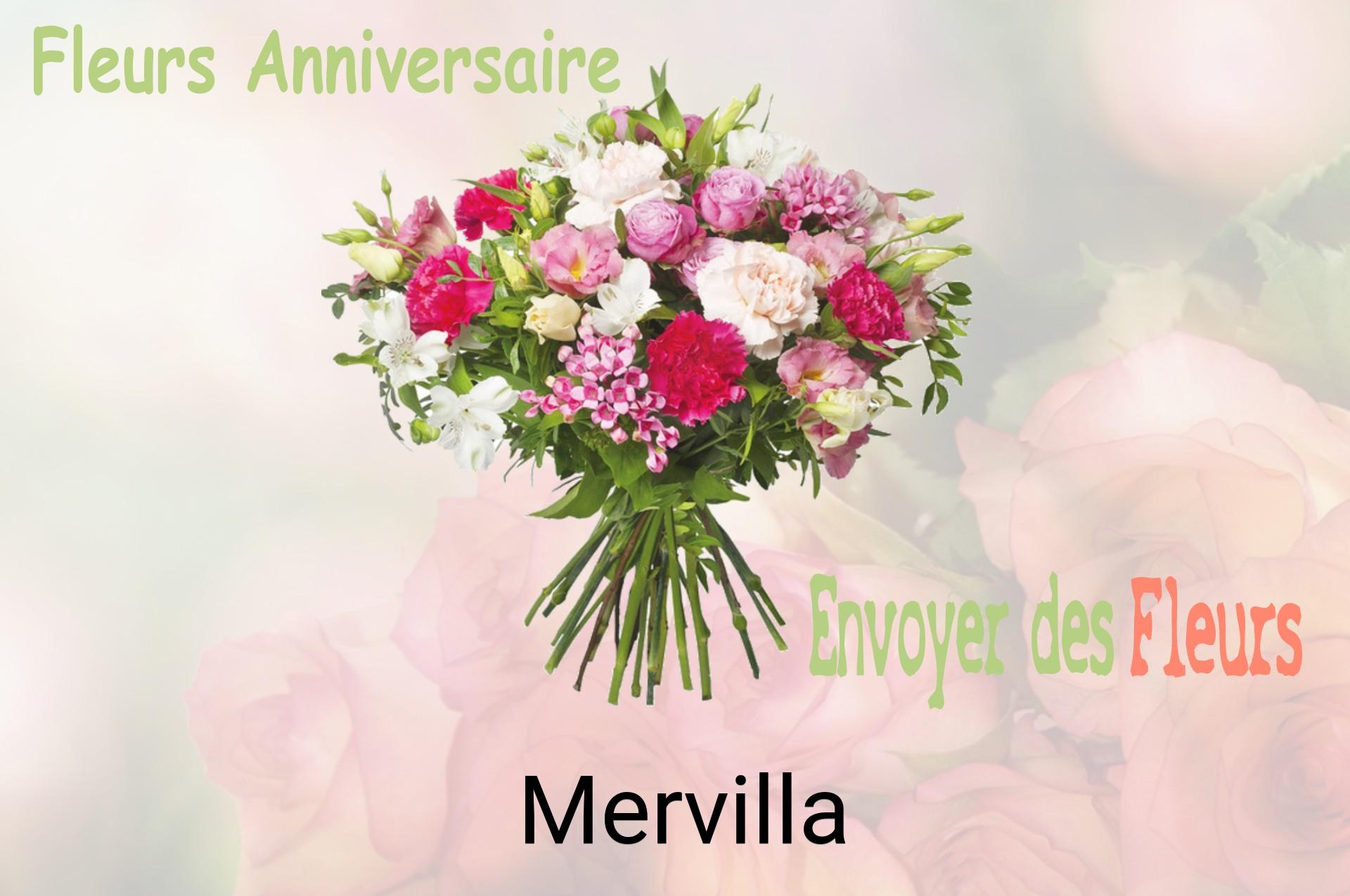 Bouquet de fleurs d’anniversaire livré à Mervilla